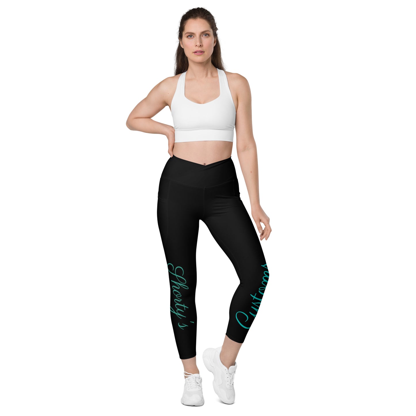Shorty's Ladies Crossover leggings with pockets